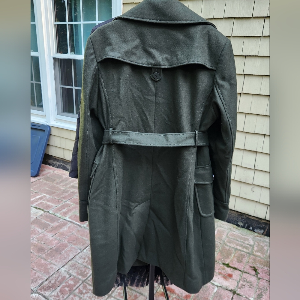 Kenneth Cole Reaction Dark Green Coat Sz 16 EUC - Picture 3 of 8